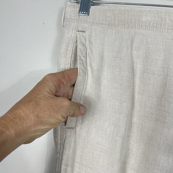 Tommy Bahama 100% Linen Pants Men 2XL (46X33) Beige Cargo Drawstring Relax Beach - Picture 8 of 11